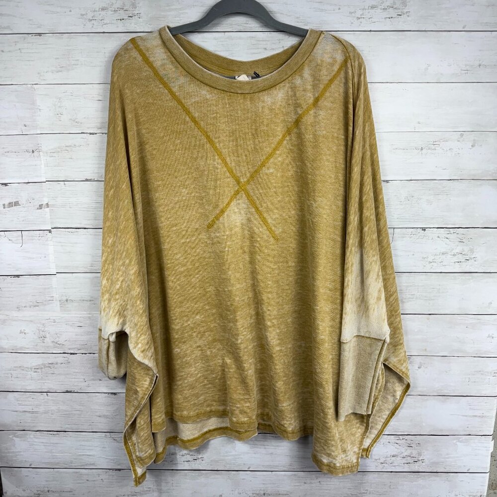 Akemi + Kin Worn Yellow Oversize Sweatshirt